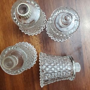 Diamond cut clear votives